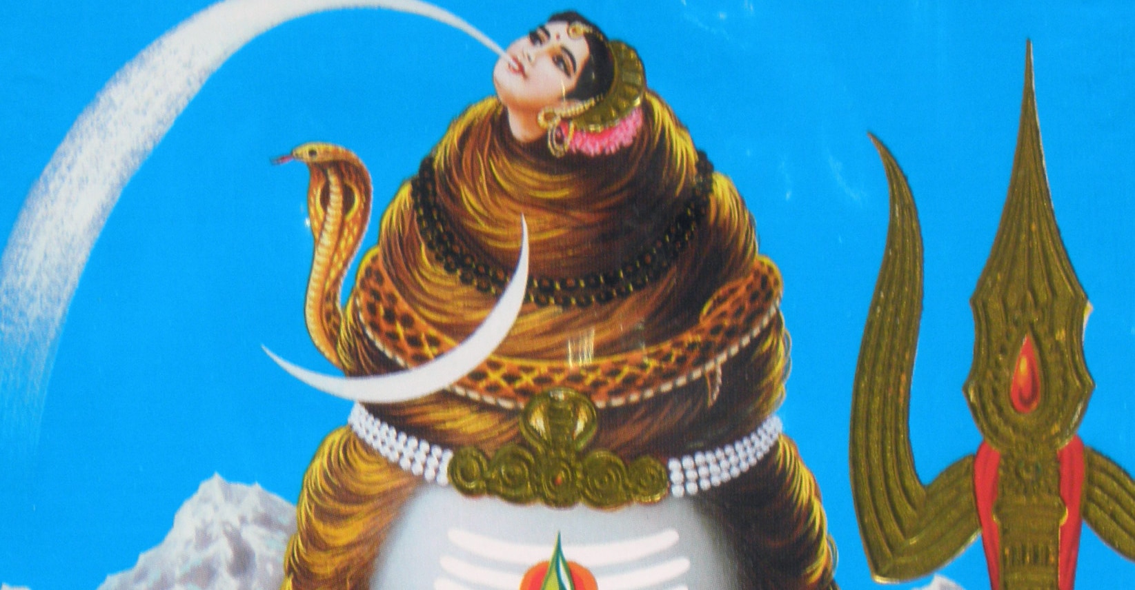 Shivanın kafasında hilal
