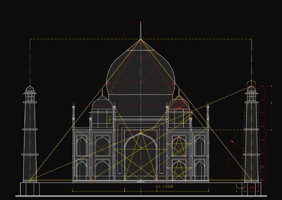 Tac Mahal'i yapan işçilerin elleri kesildi mi? 6 Tac Mahal geometrisi