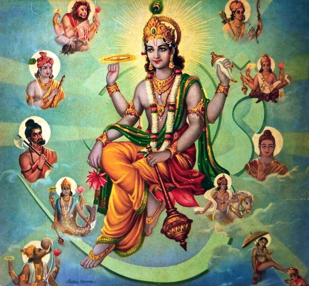 Vishnu'nun 10 Enkarnasyonu 1 10 enkarnasyon