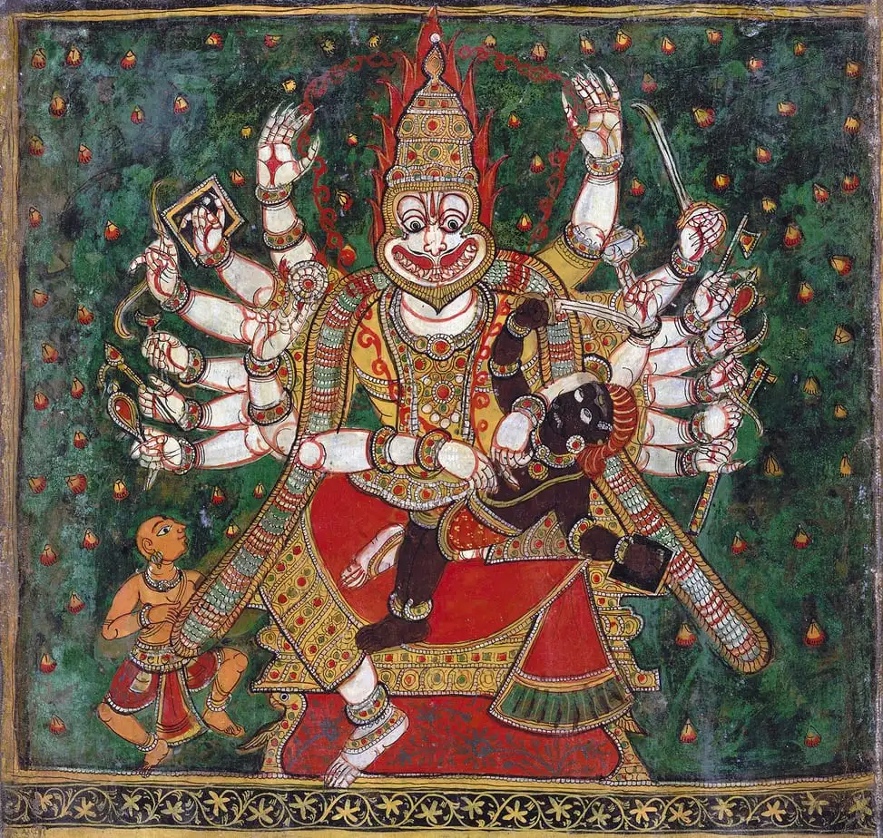 Vishnu'nun 10 Enkarnasyonu 5 Narasimha avatarı