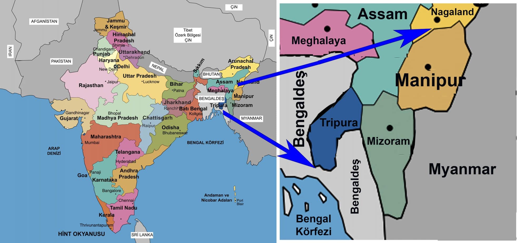 Manipur ve Tripura