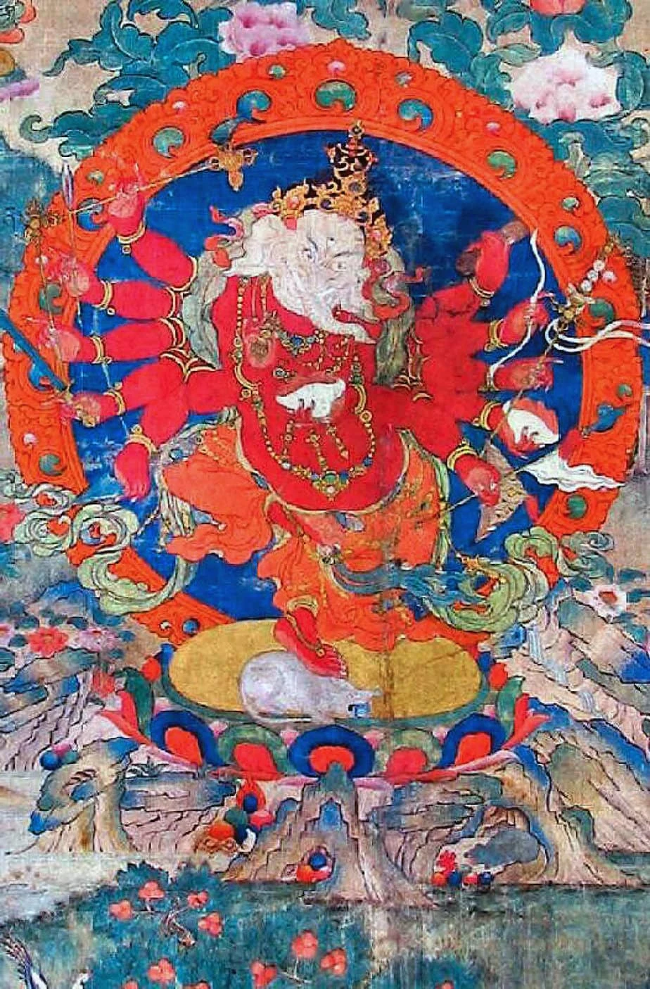 Ganesh Buddhism ilişkisi 6 budist ganesha kirmizi ganapati