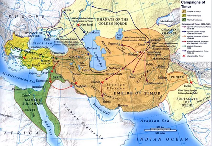 Timur Delhiye neden saldırdı? 6 timur imparatorluk