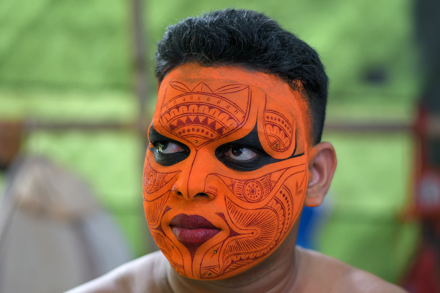 Theyyam Tanrıların Dansı 1 theyyam makyaj